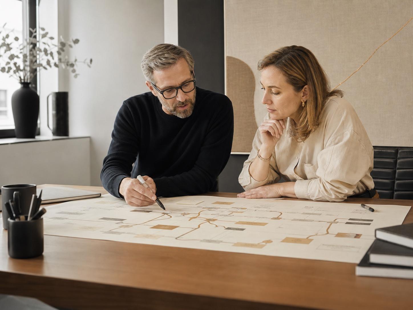 An AI consultant and operations leader mapping a practical implementation plan